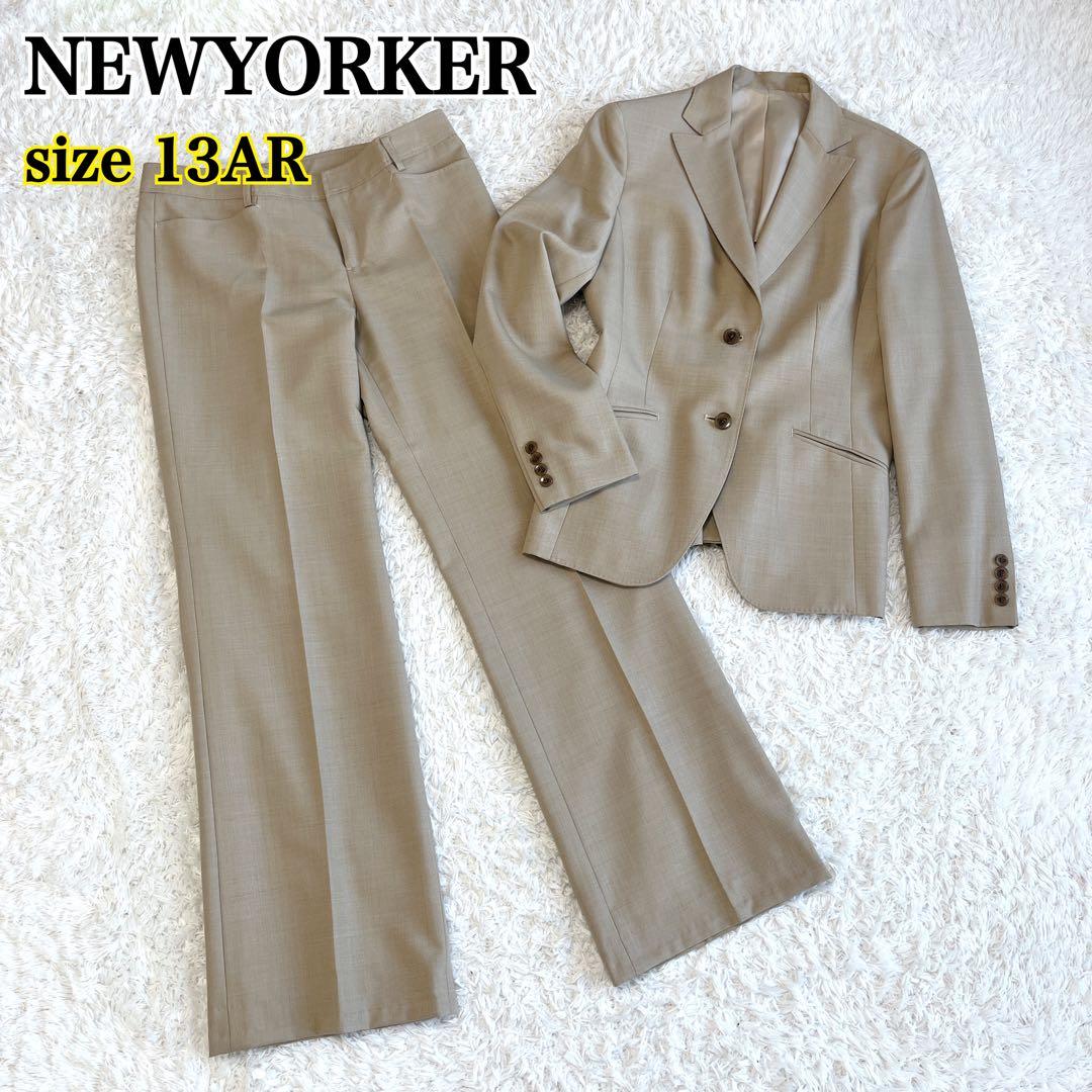 ニューヨーカー スーツ セットアップ パンツ 大きいサイズ ワイドパンツ フレア ニューヨーカー スーツ セットアップ パンツ 大きいサイズ ワイド