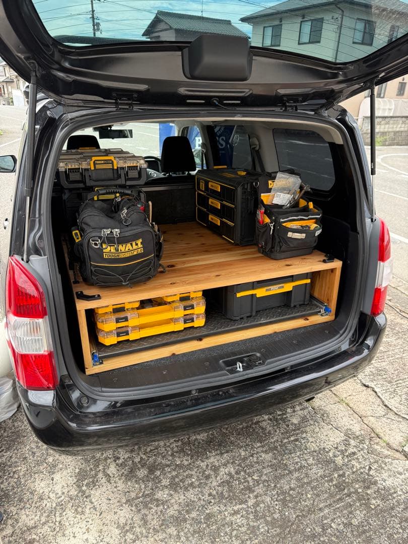 サイズ調整可】 プロボックス 荷室 スライドレール 棚 スライドフロア