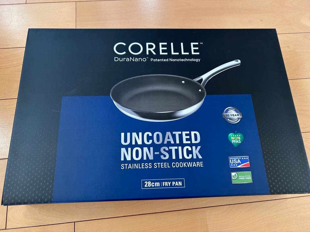 値下げしました⭐︎【新品未開封】CORELLE（コレール）フライパン 28cm CORELLE（コレール） 豪華2大特典 フライパン 28cm ガス IH対応 食洗機