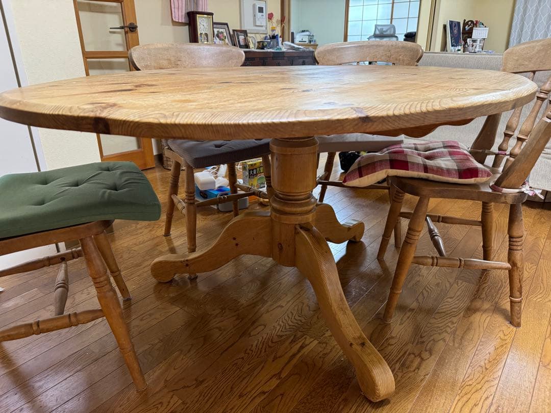 英国製パイン材ダイニングテーブル パイン材幅140cmダイニングテーブル | ヴィンテージ仕上げで味わい深く