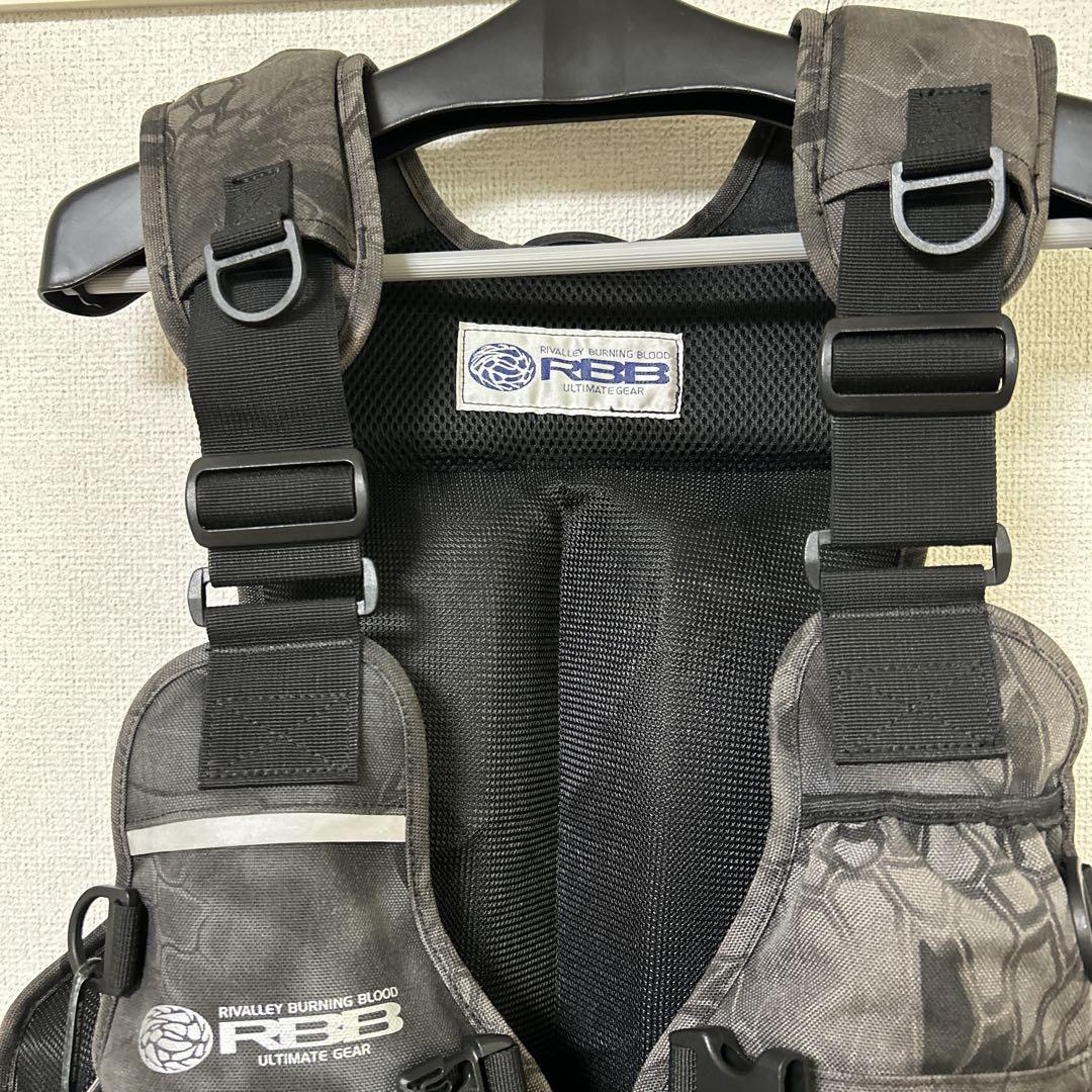 リバレイ ゲームベストⅡ ブラックカモ RBB ライフジャケット - メルカリ