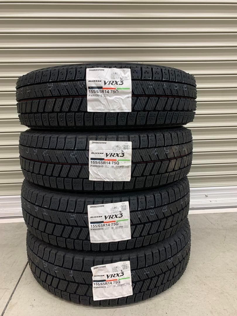 全国送料込☆ブリヂストンVRX3☆155/65R14☆スタッドレス☆2025年製