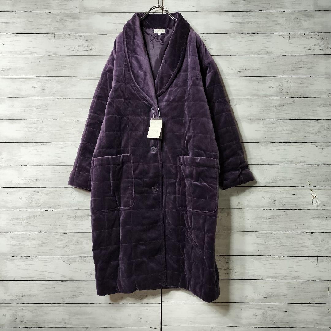 新品未使用品 CELINEセリーヌ ロングチェスターコート ベロア生地 刺繍ロゴ CELINE - CELINE セリーヌ チェスターコート S 紺 【古着】【中古