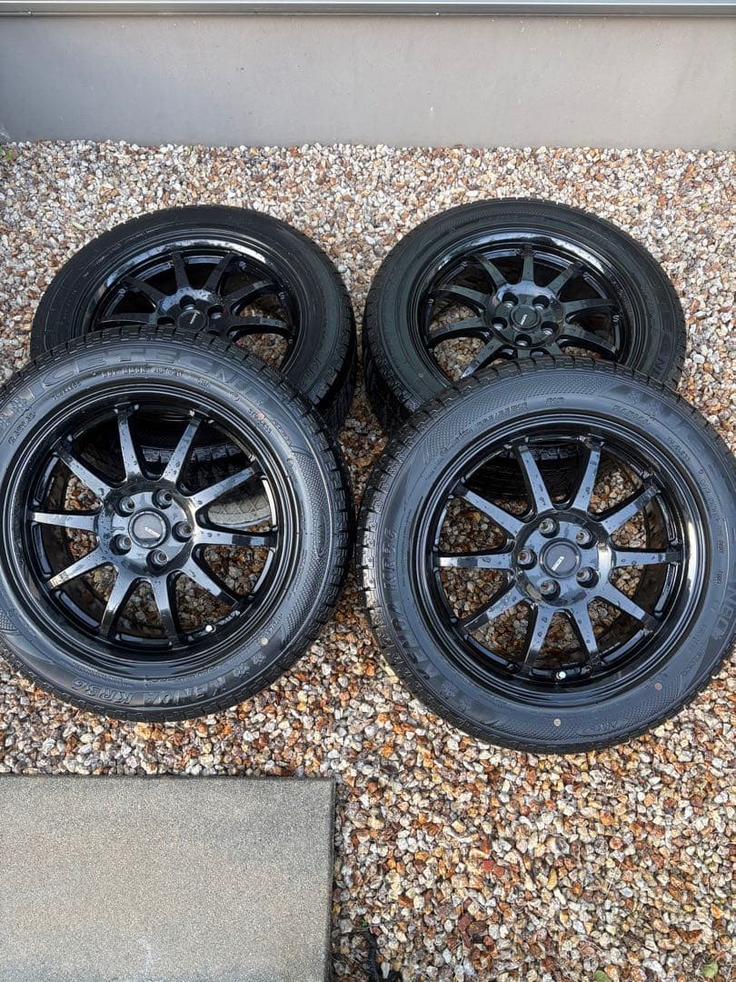 【緊急値下げ】205/55R16 スタッドレスタイヤ４本セット　黒のナット付き NANKANG（ナンカン） 4本セット 205/55R16 スタッドレスタイヤ AW-1