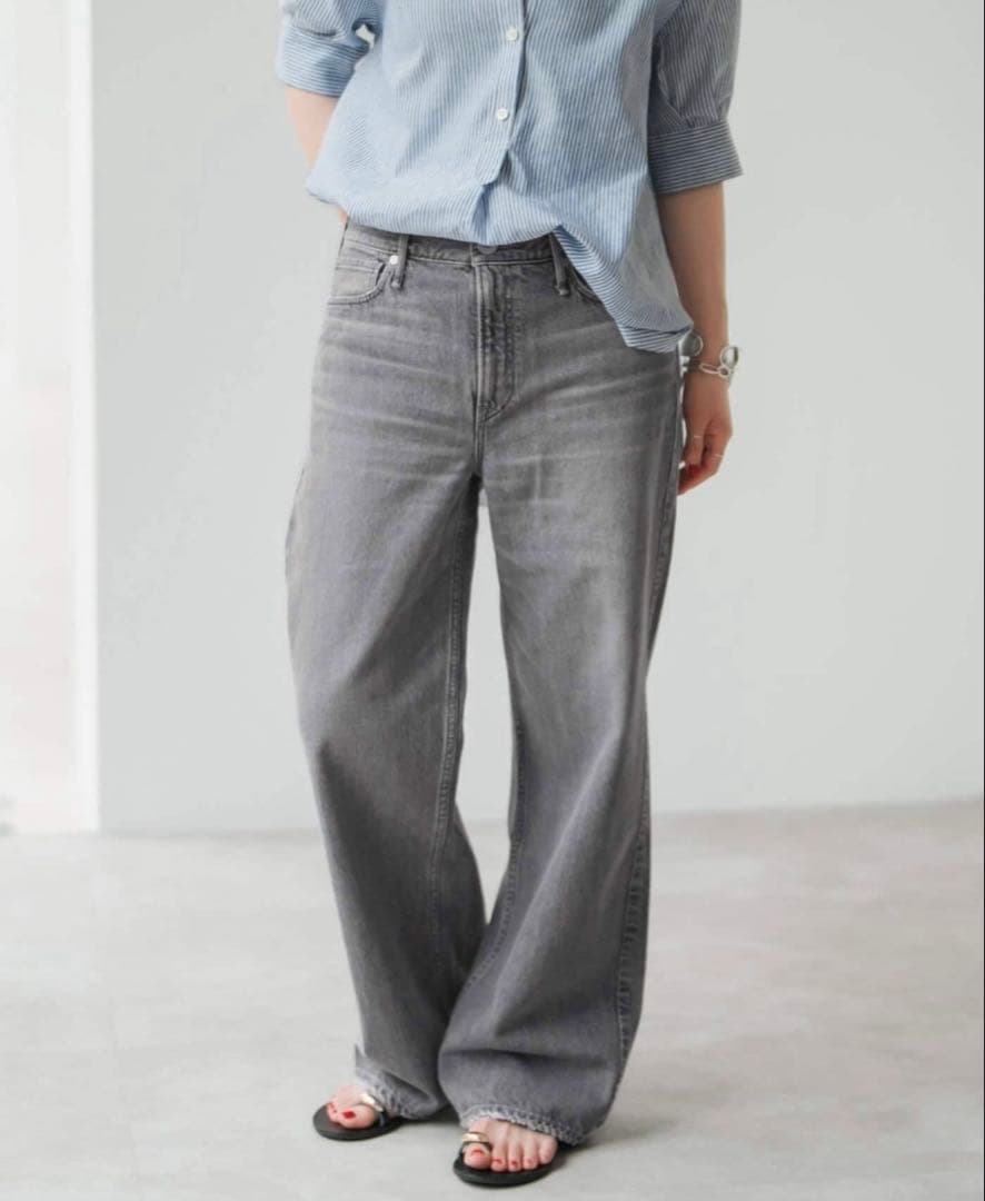 スピック&スパン　upper hights THE NIECE MD RISE upper hights＞THE NIECE MD RISE デニムパンツ（デニムパンツ