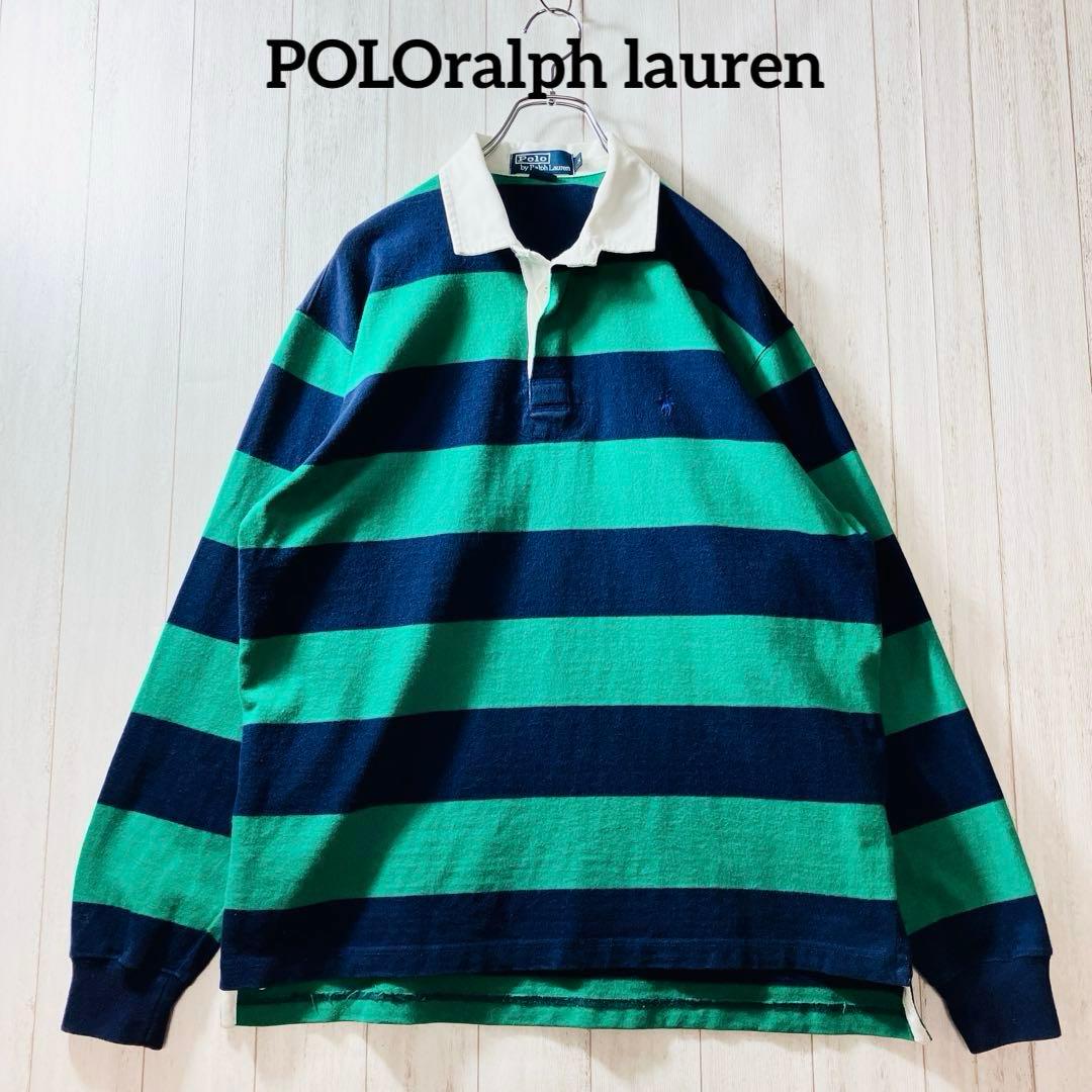 ポロラルフローレン ラガーシャツ 人気色 緑 紺 ボーダー ワンポイントロゴ 楽天市場】ポロ ラルフローレン メンズ クラシックフィット ビンテージ