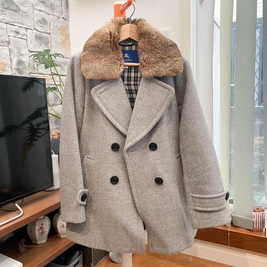 値下げ　バーバリーブルーラベル　コート　冬用 BURBERRY BLUE LABEL - 値下げ☆ブルーレーベル☆スタンドカラーコート