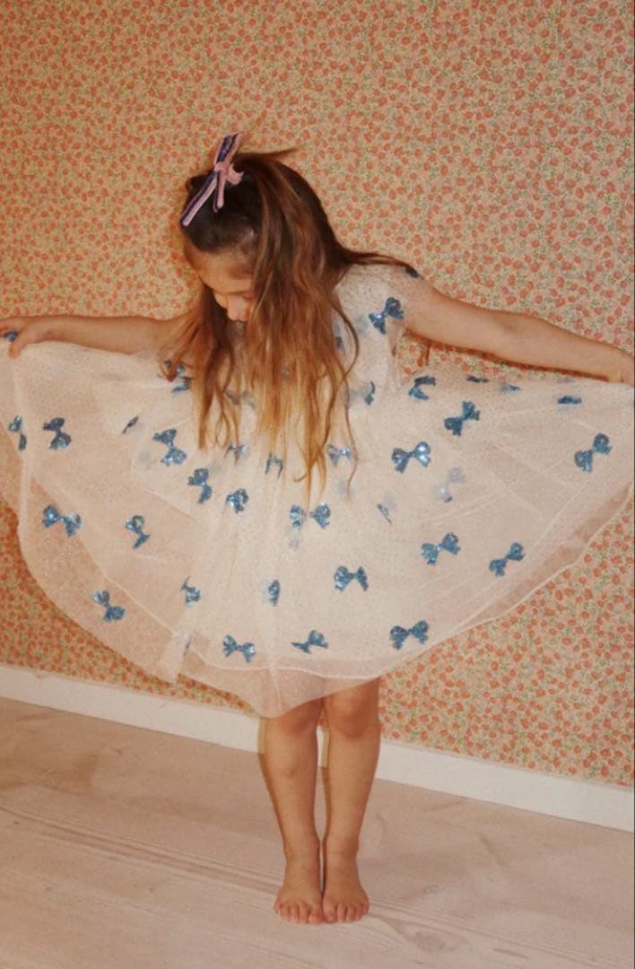 KONGESコンゲススロイド FAIRY DRESS（BOWIE BLUE）2y LILI et NENE KONGES SLOEJD（コンゲス スロイド） KONGES SLOEJD KIDS