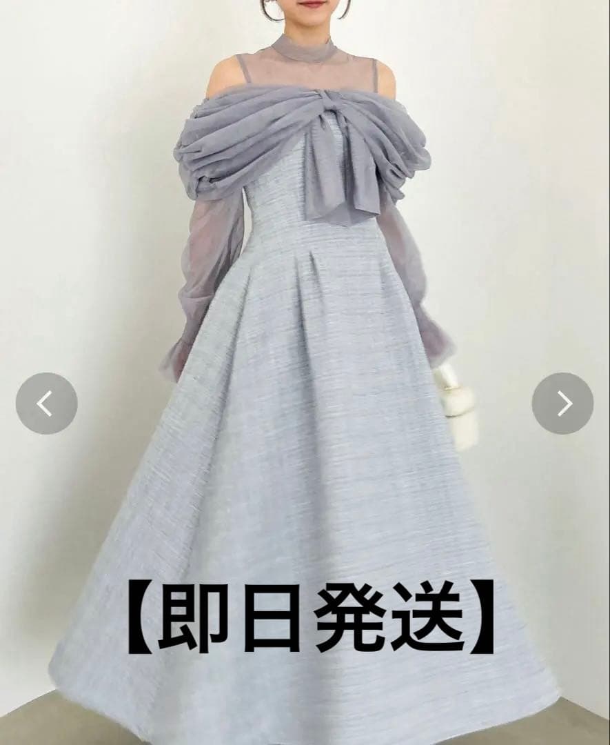 【即日発送】dazzlin ビッグリボンドレス グレー 追加生産分】ビッグリボンドレス｜ダズリン（dazzlin）公式通販