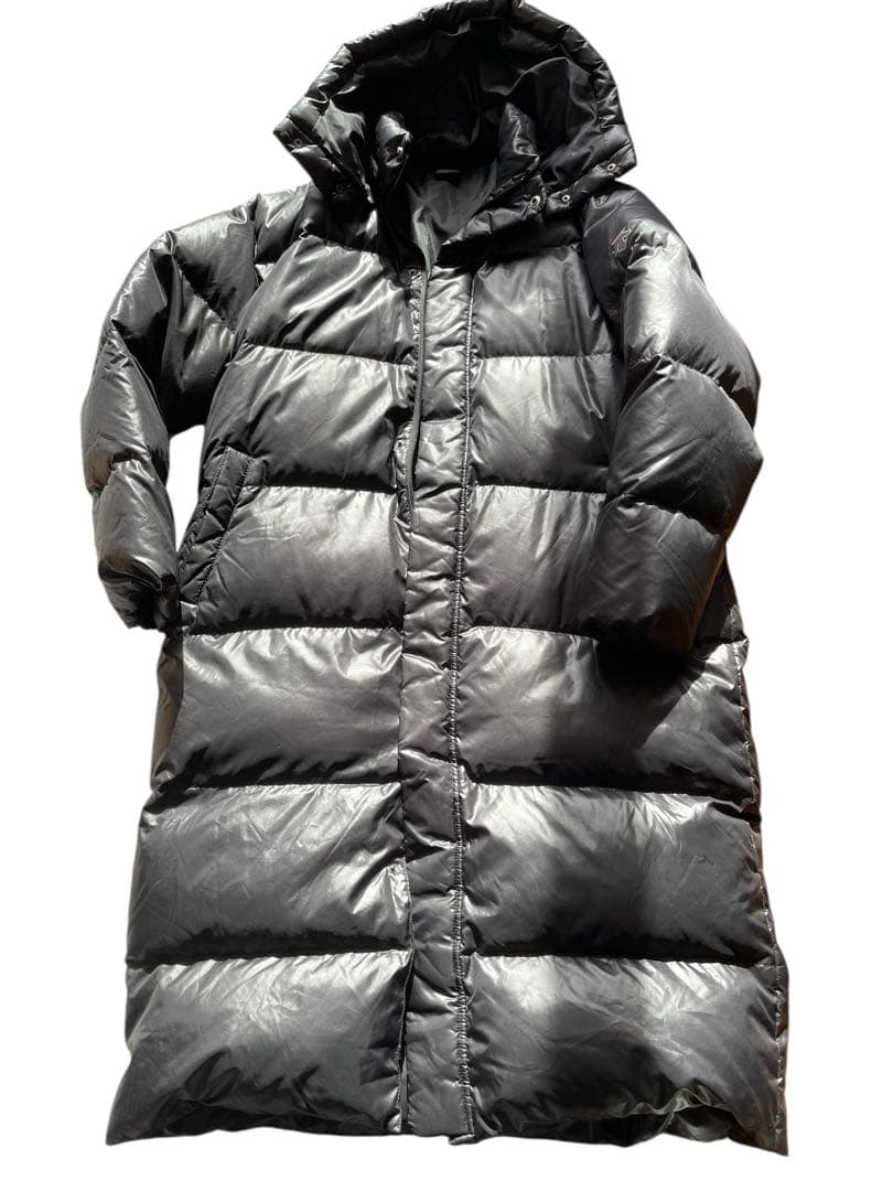 美品　デサントスーパーロングダウンコート ベンチコート ブラックOサイズ MoveSport スーパーロング ダウンコート -デサントストア-DESCENTE STORE-