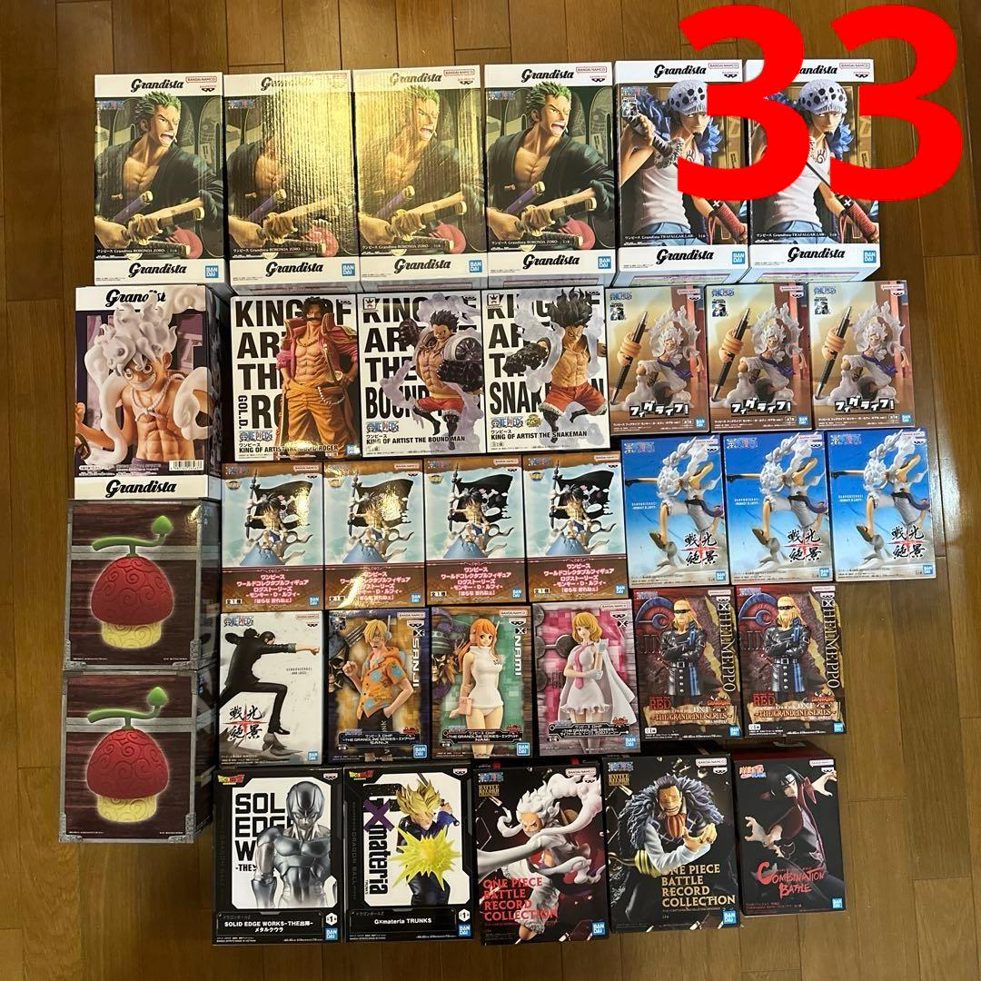 ワンピース　ドラゴンボール　ナルト　フィギュア　33体まとめ売り NARUTO -ナルト- ワンピース ドラゴンボール フィギュア - メルカリ