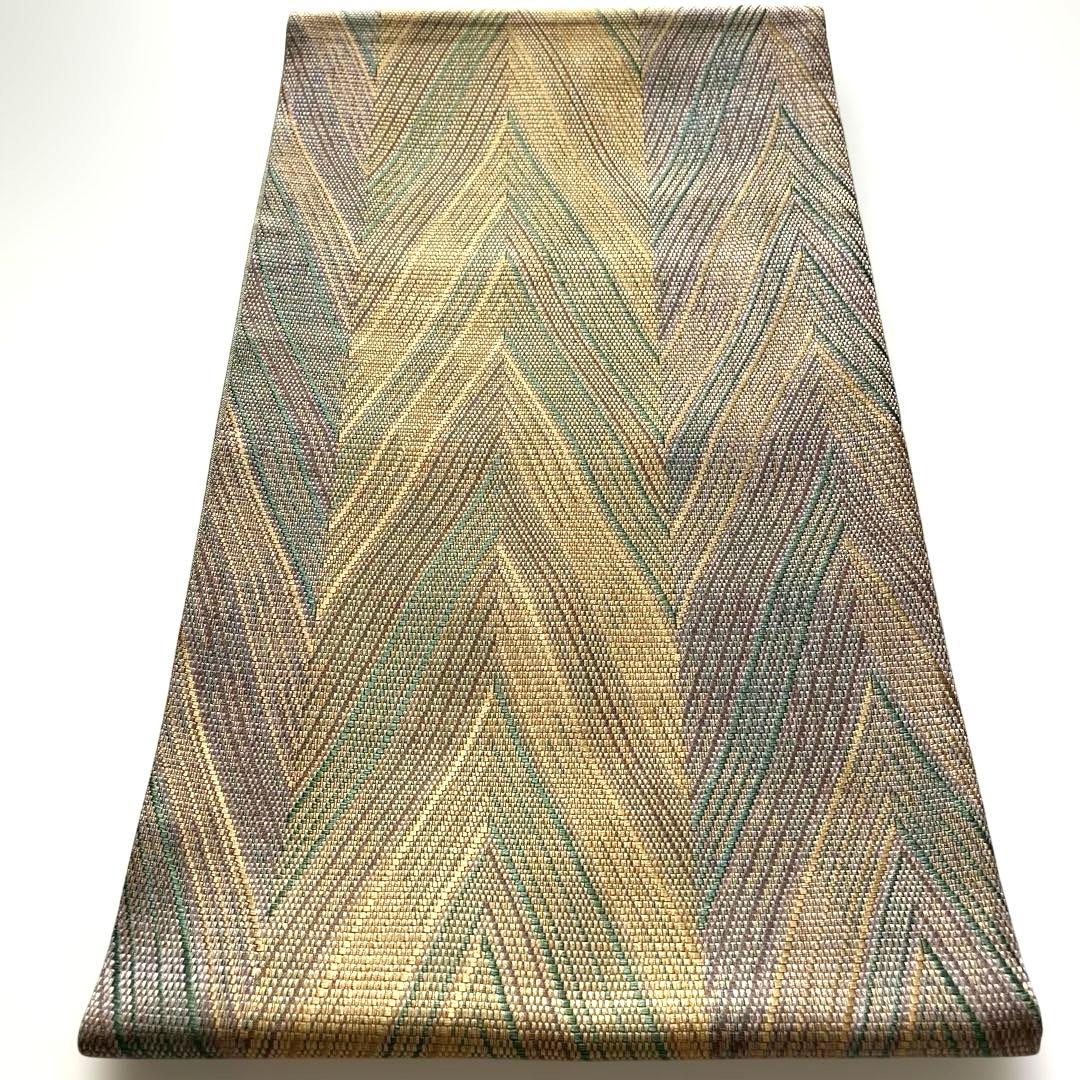 高級袋帯　都喜エ門　全通　未使用品　特ラ 希少色 本場大島紬の最高峰【都喜エ門・都喜ヱ門】 名門【藤絹織物