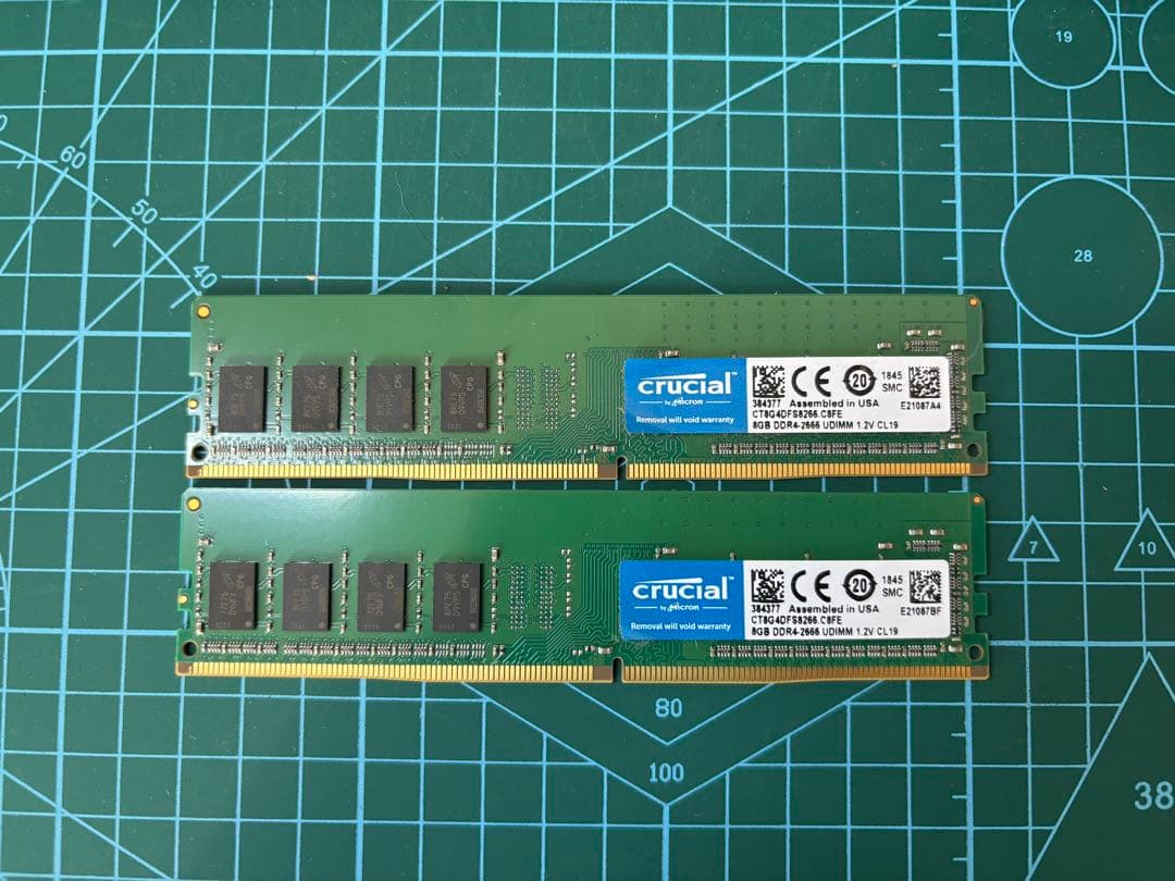 crucial DDR4-2666 8GB メモリ 2枚セット Amazon.co.jp: Crucial デスクトップ用増設メモリ 16GB(8GBx2枚) DDR4