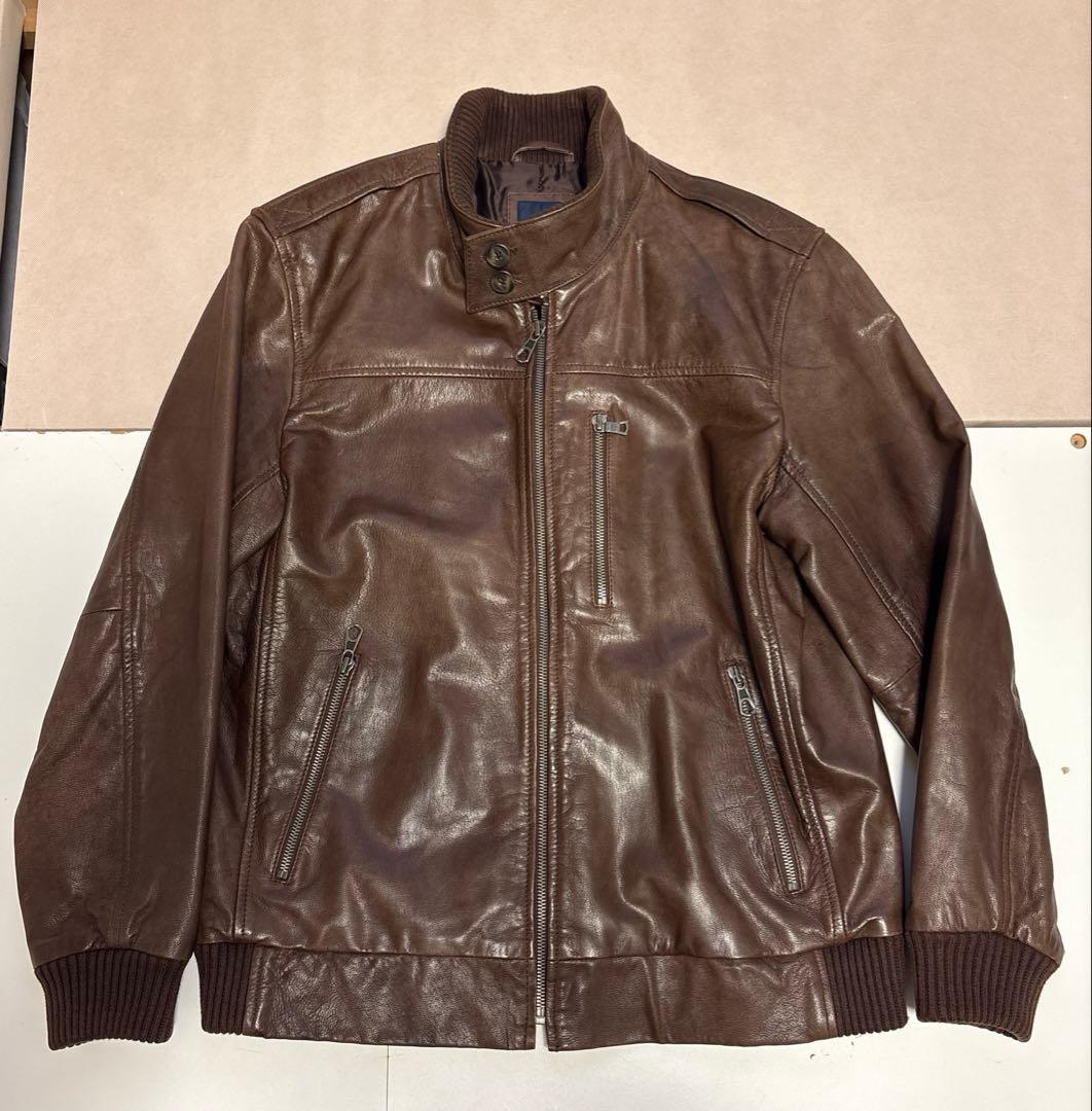 Gap 山羊革 レザー ジャケット茶 90年代 OLD GAP オールドギャップ レザージャケット メンズL相当 古着