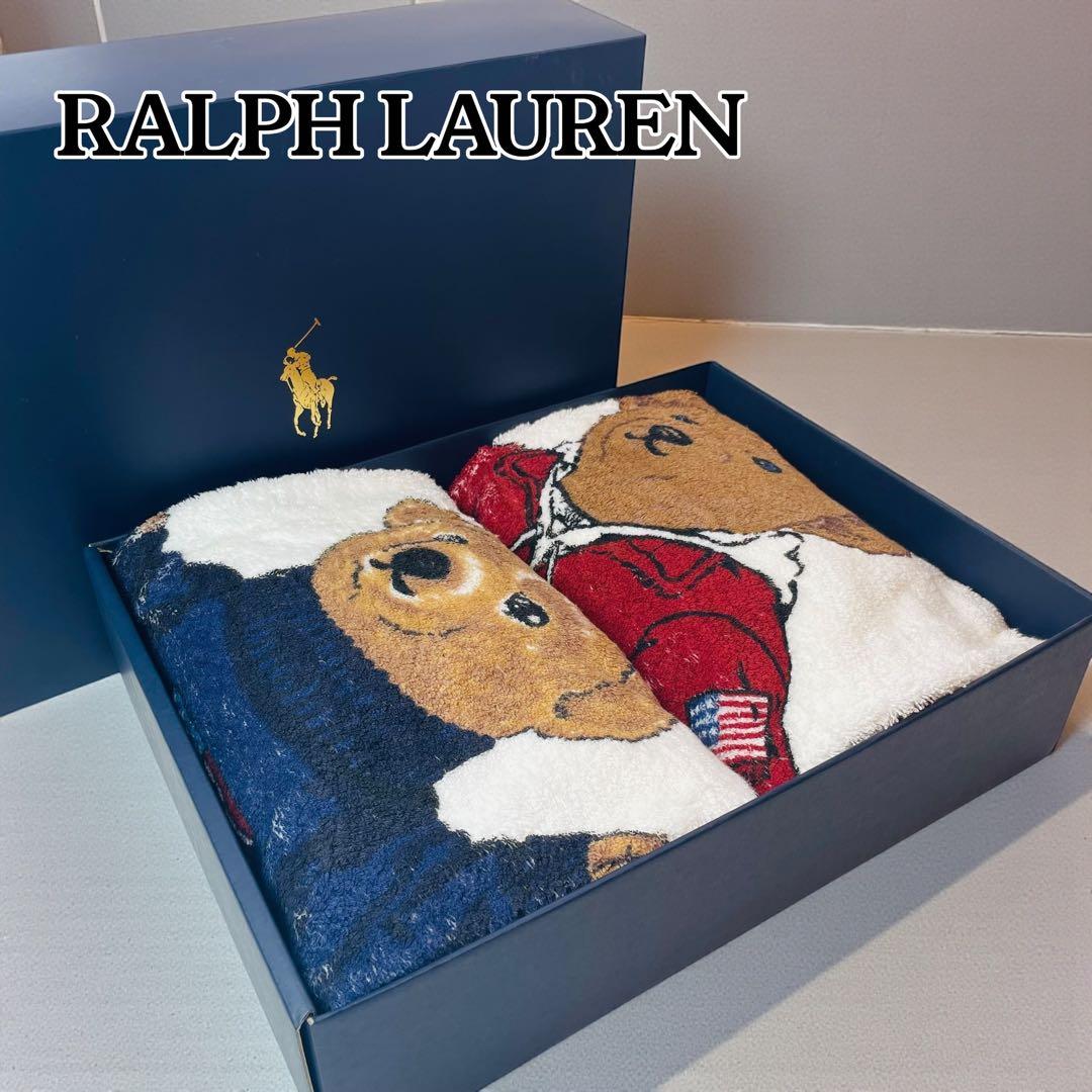 RALPH LAUREN ラルフローレン ポロベア タオルケット ビーチタオル ポロラルフローレン ポロベアー ビーチタオル (89×168cm) 新品