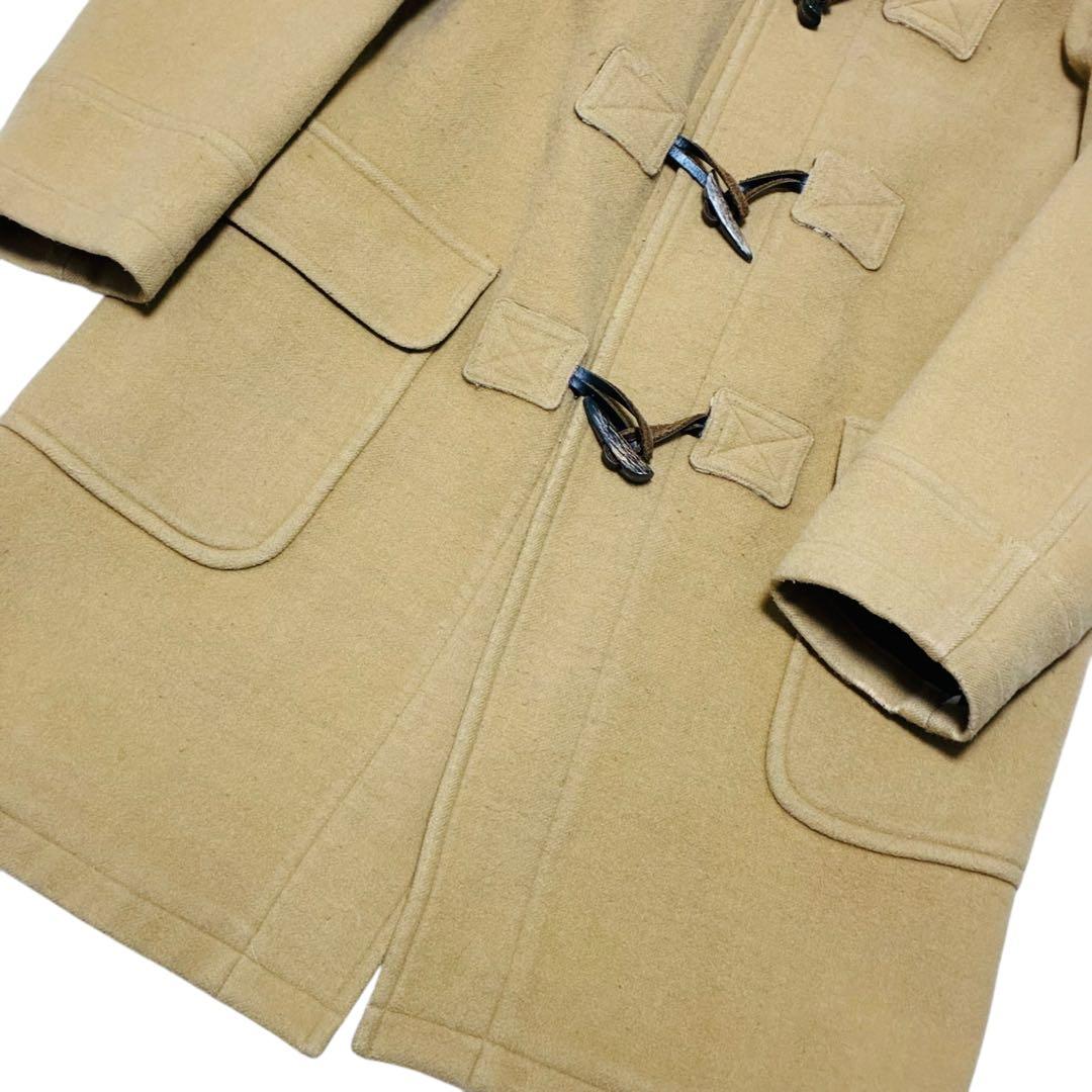 バーバリーロンドン 160 ダッフルコート キャメル ノバチェック