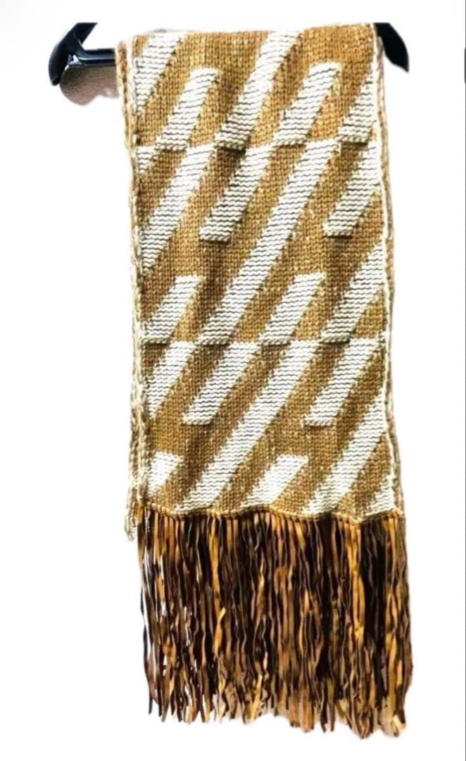 【美品】エルメス　HERMES マフラー　ニット　冬　羊皮　国内正規品 エルメス Hermes マフラー クレドゥH プティットカスク カシミア 160