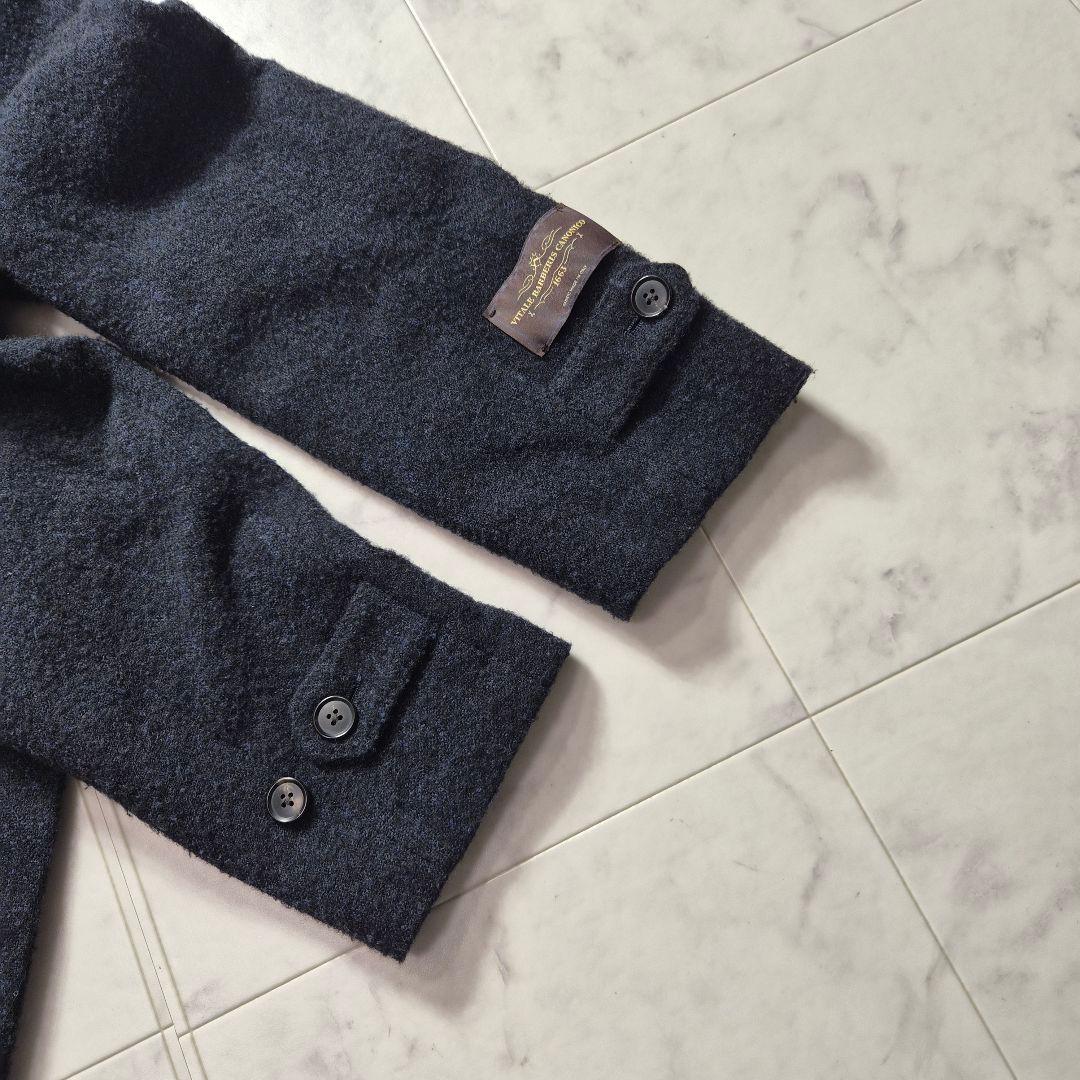 美品】ユニバーサルランゲージ ステンカラーコート カノニコ ベルト LL