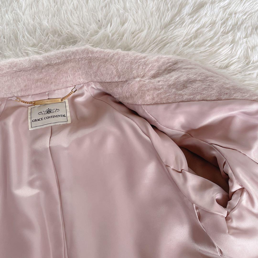 希少✨美品【グレースコンチネンタル】モヘヤシャギーコート ロング