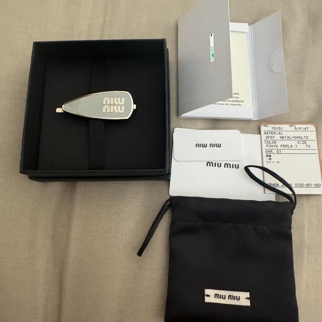 miumiu ヘアピン 正規品 楽天市場】MIUMIU ミュウミュウ ヘアクリップ 5JF136 2F6T レディース