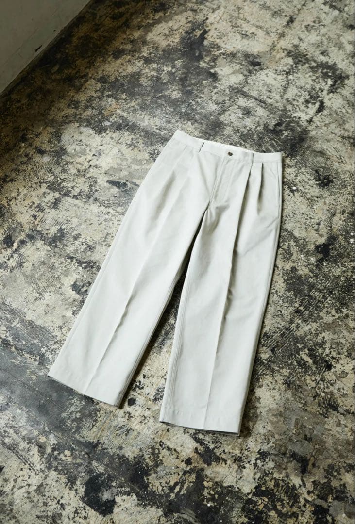 【schuray】Combed Cotton Chino Trousers Combed Cotton Chino Trousers (BLACK) - Schuray