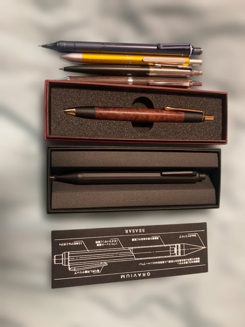 文房具まとめ売り　ボナンペン花梨瘤杢　sesar グラビウム 店舗商品紹介✍️ 『 花梨瘤（アウトレット商品） 』 木の個性が目を