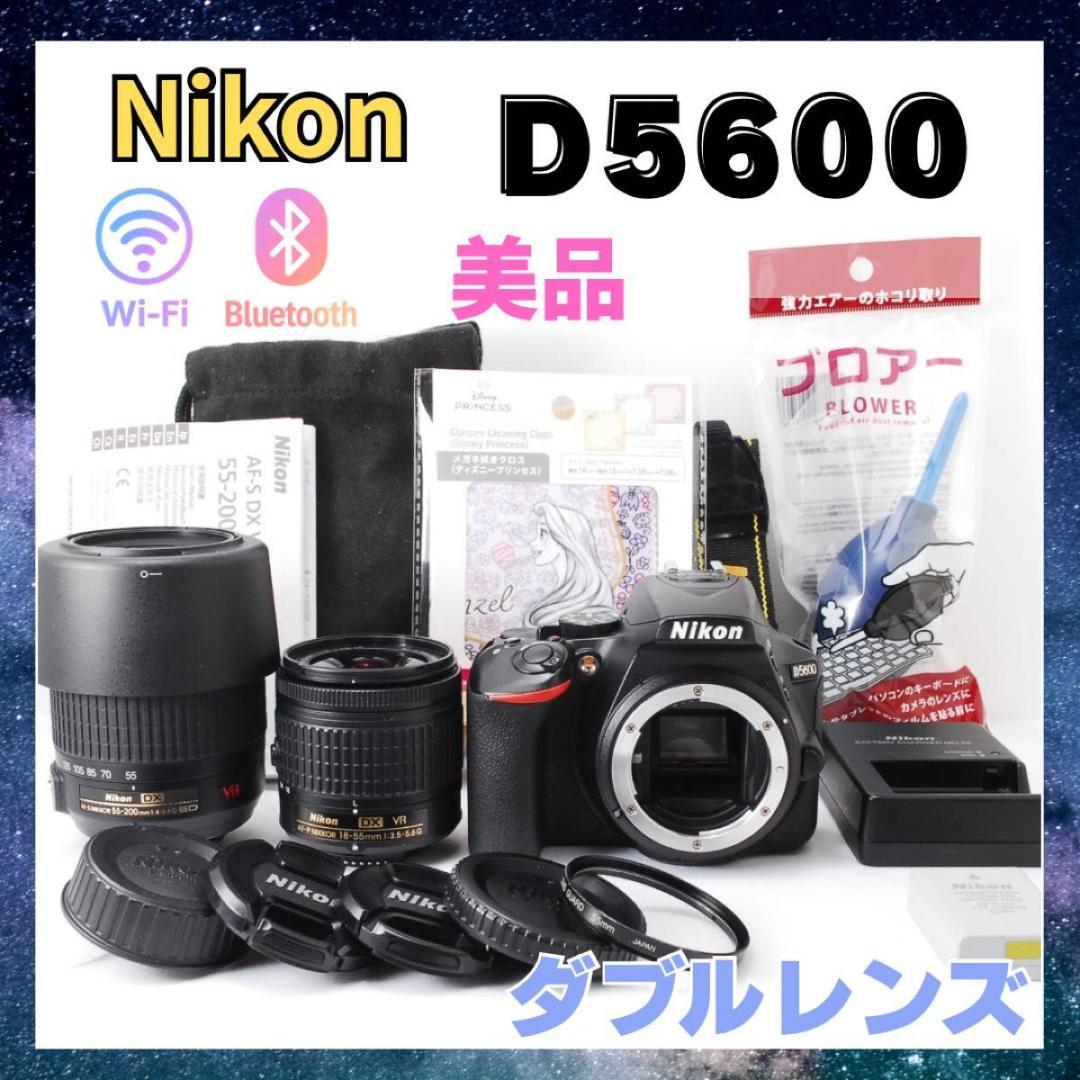 動作良好 Nikon D5600 ダブルズーム スマホ転送 WiFi 初心者 - メルカリ