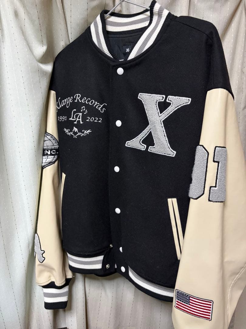 XLARGE スタジャン M 黒/白 楽天市場】【SALE／10%OFF】XLARGE OG LOGO VARSITY JACKET ジャケット