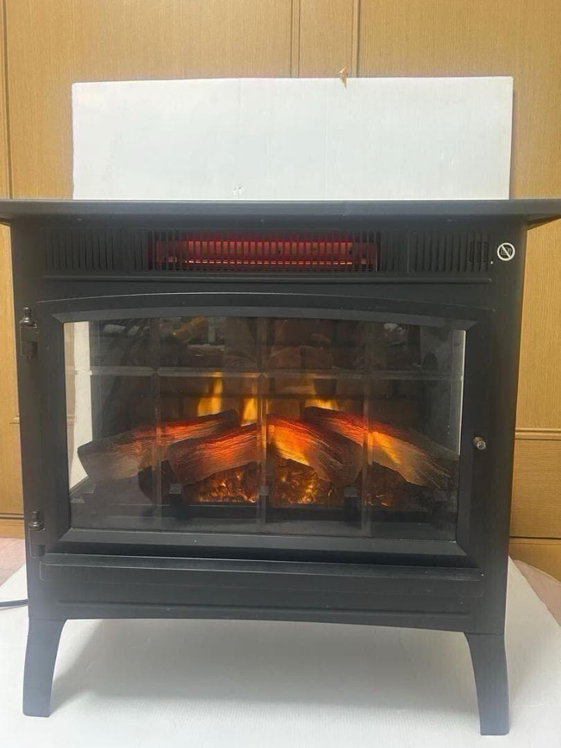 QVC 暖炉型ファンヒーター DFI-5010-01　「7017 美品 QVCジャパン 暖炉型大型ファンヒーター 暖炉 DFI-5010-01 - メルカリ
