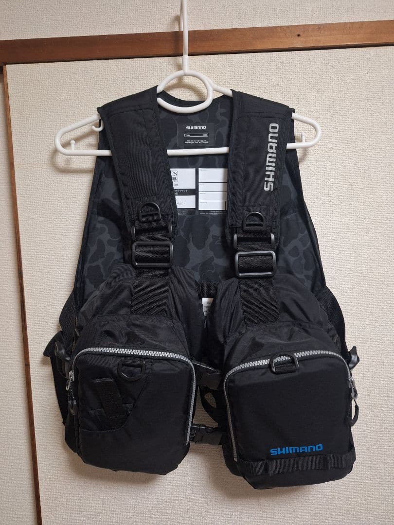 T*♫様 シマノ　VF-068T ゲームベストライト F ブラック 楽天市場】シマノ ゲームベストライト F VF-068T (ライフジャケット