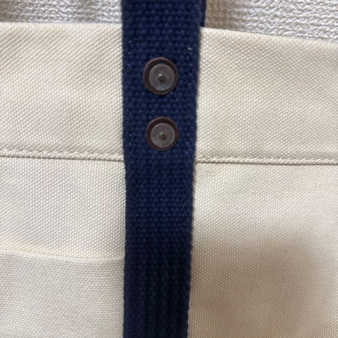 Ralph Lauren 大容量 トートバッグ アイボリー ネイビー タグ付き