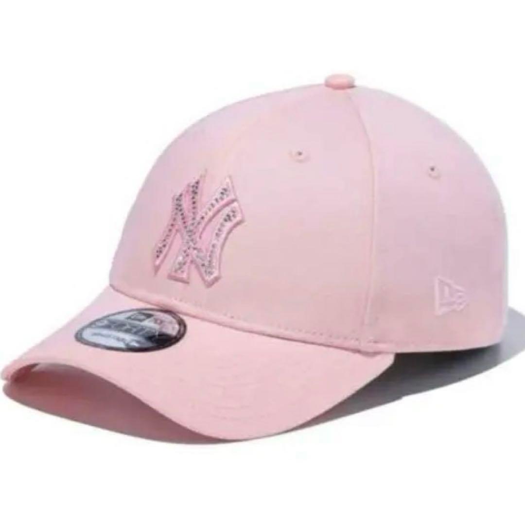 M*e様 NEWERA ラインストーン ヤンキース ニューエラ ピンク ニューエラ キャップ NEW ERA 9FORTY Rhinestone ラインストーン