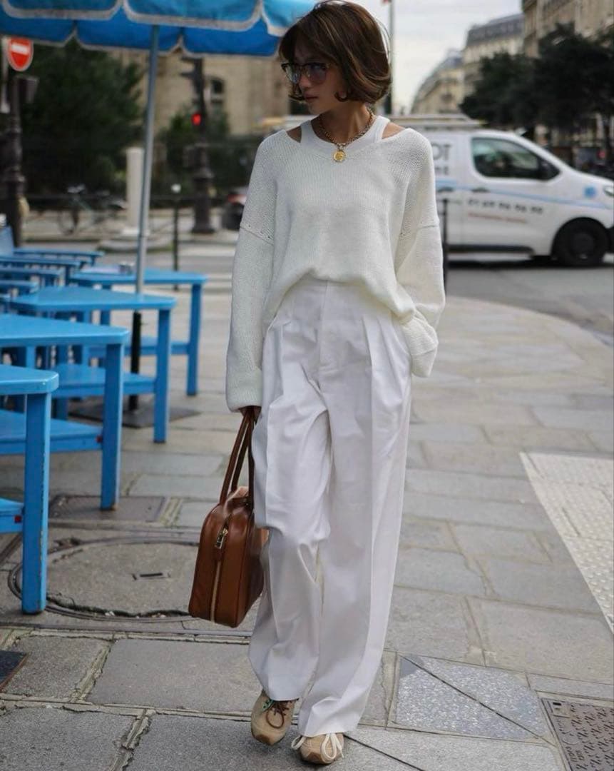 美品Gypsohila Stylish Chino Pants/White 36 GPR-306-3 Stylish Chino Pants | gypsohila