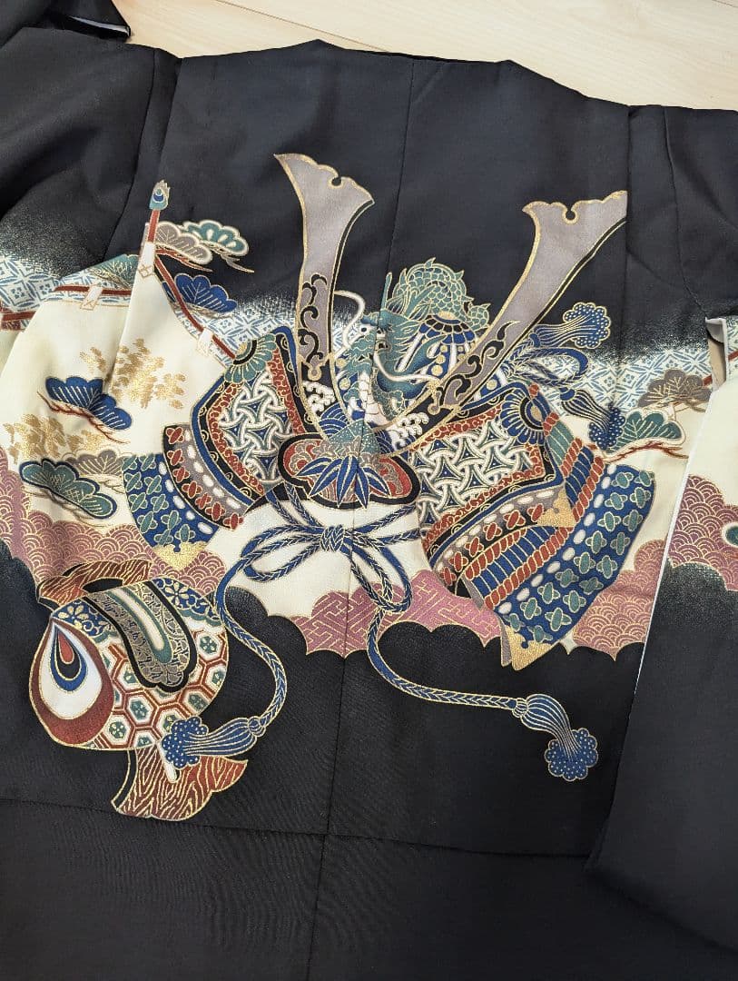 七五三用 武士の鎧刺繍 着物セット　5歳 115 楽天市場】着れる鎧兜 七五三 5歳 フルセット レンタル 753 男児 着物