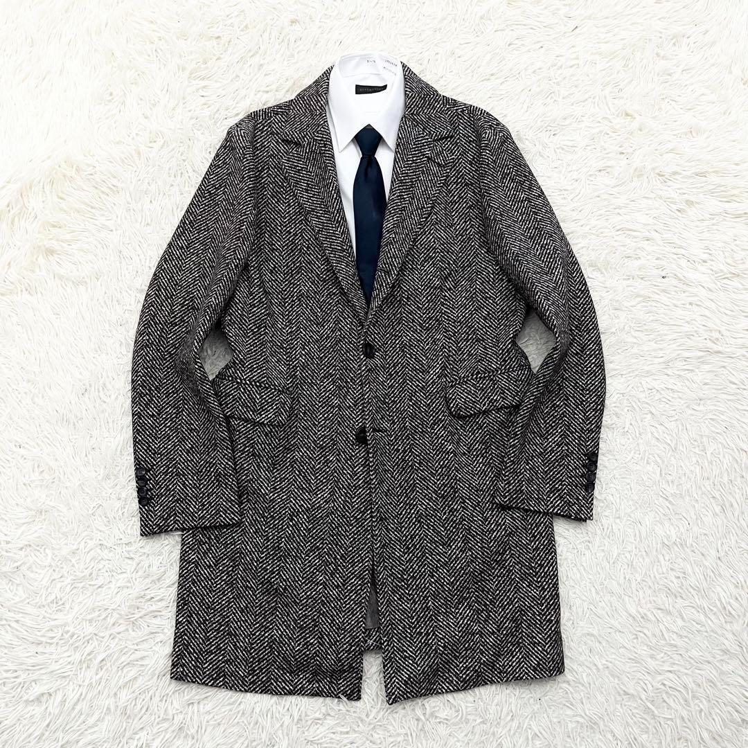 <極美品>CIRCOLO1901 ヘリンボーン チェスターコート サイズ50 SALE｜CIRCOLO 1901 チルコロ / コットンジャージー 3Bシングル