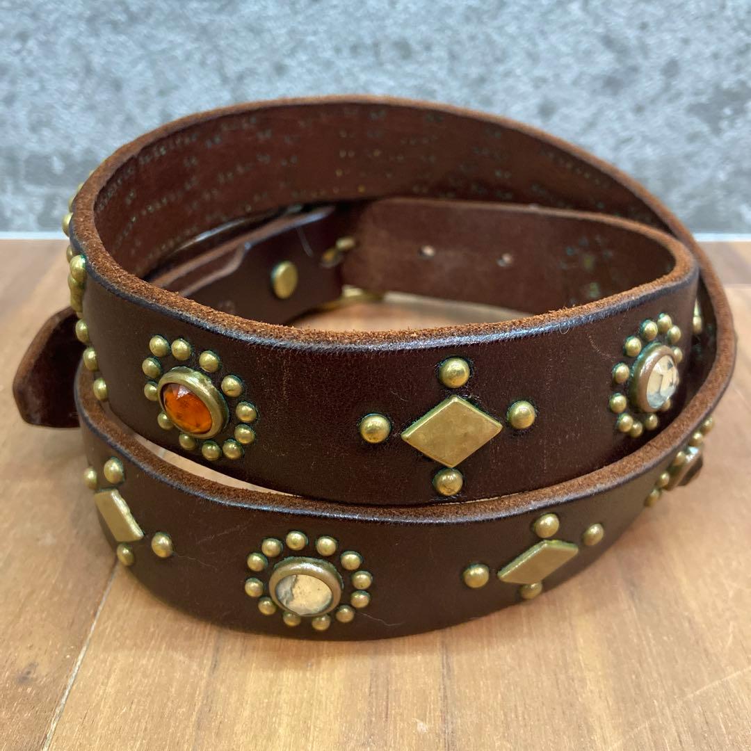 HIDE AND SEEK別注 HTC ナローベルト オレンジ&クリアストーン HIDE AND SEEK別注 HTC ナローベルト オレンジ&クリアストーン - メルカリ