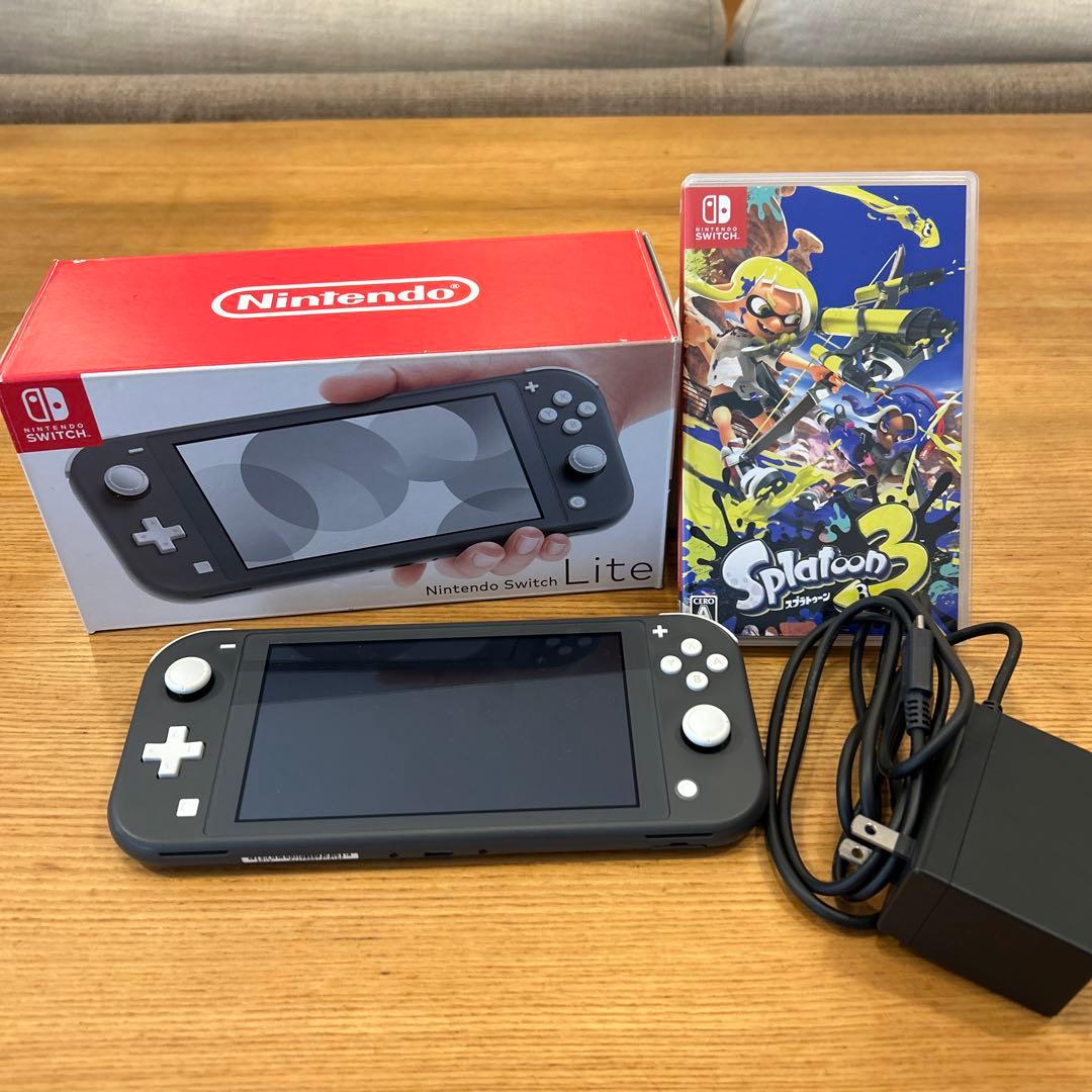 Nintendo Switch Lite グレー 本体　スプラトゥーン3 Amazon.co.jp: Nintendo Switch Lite グレー : ゲーム