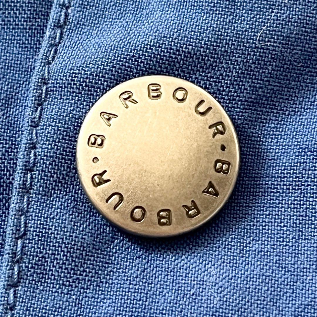 Barbour バブアー BORDER ステンカラーコート M ブルー 青 - メルカリ
