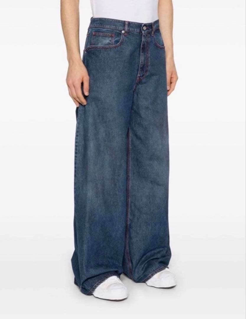 erl ERL コントラストステッチ　ジーンズ　デニム ERL コントラストステッチ ジーンズ | ブルー | FARFETCH JP