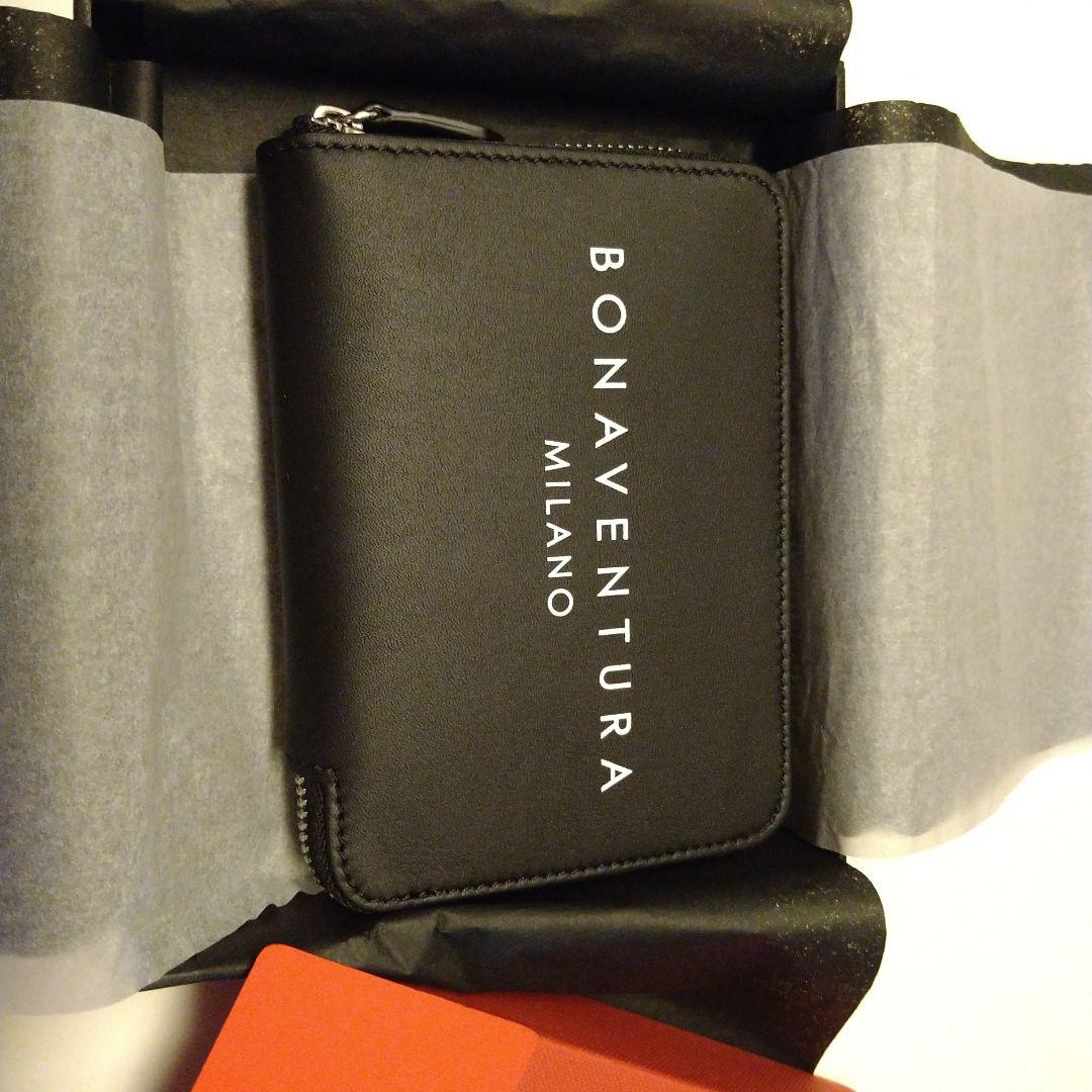 BONAVENTURA ブラック 二つ折り財布 中古・古着通販】bonaventura (ボナベンチュラ) 2つ折り財布 ブラック