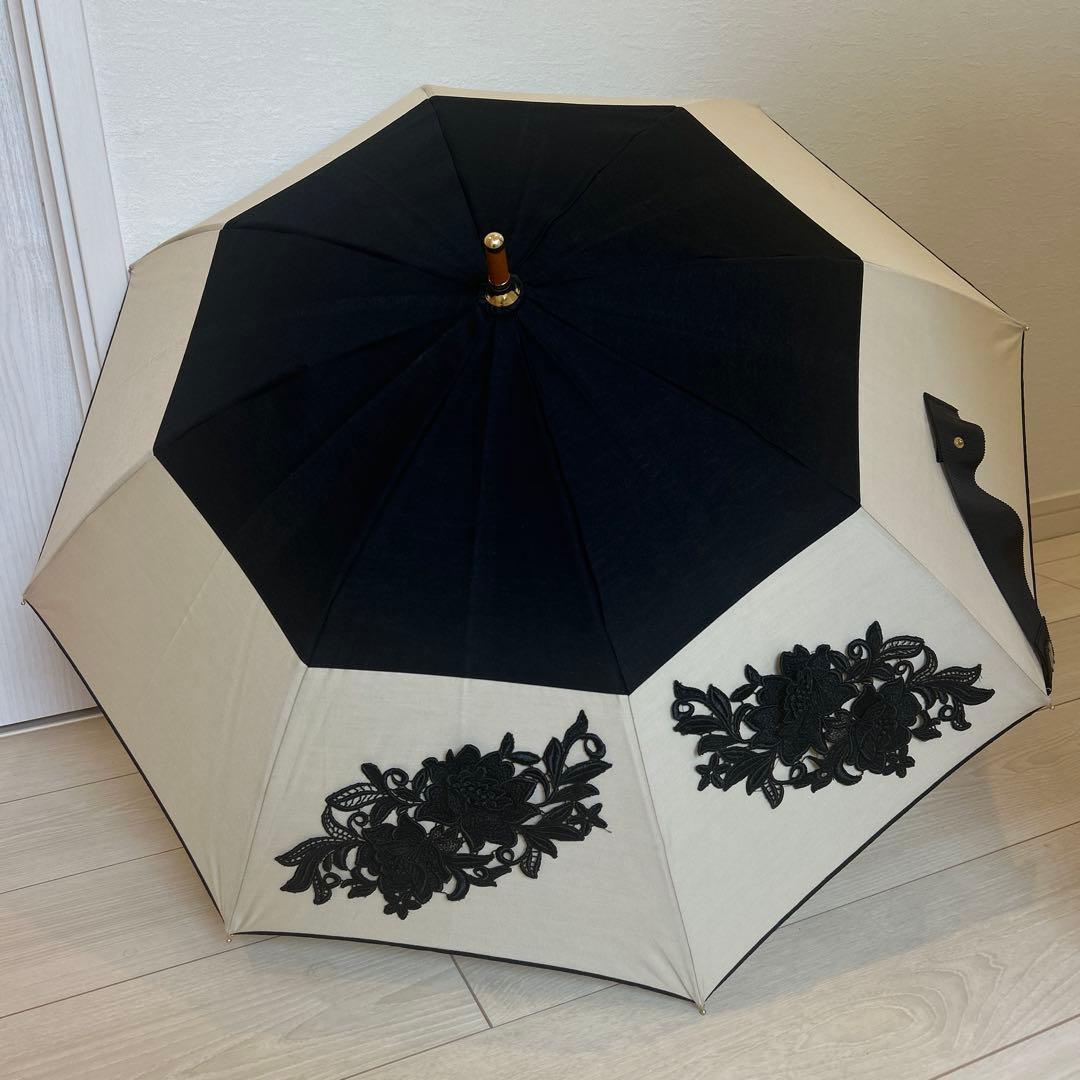 お値下げ　新品　アシーナニューヨーク　日傘　レース　フラワー Athena New York（アシーナニューヨーク） 日傘 長傘 アメリアレース