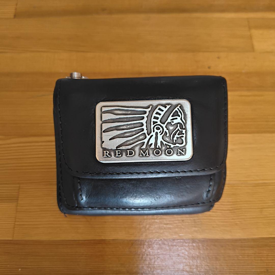 REDMOON 黒 三つ折り財布　本革 楽天市場】REDMOON レッドムーン 三つ折りウォレット Zコイン付 NMK