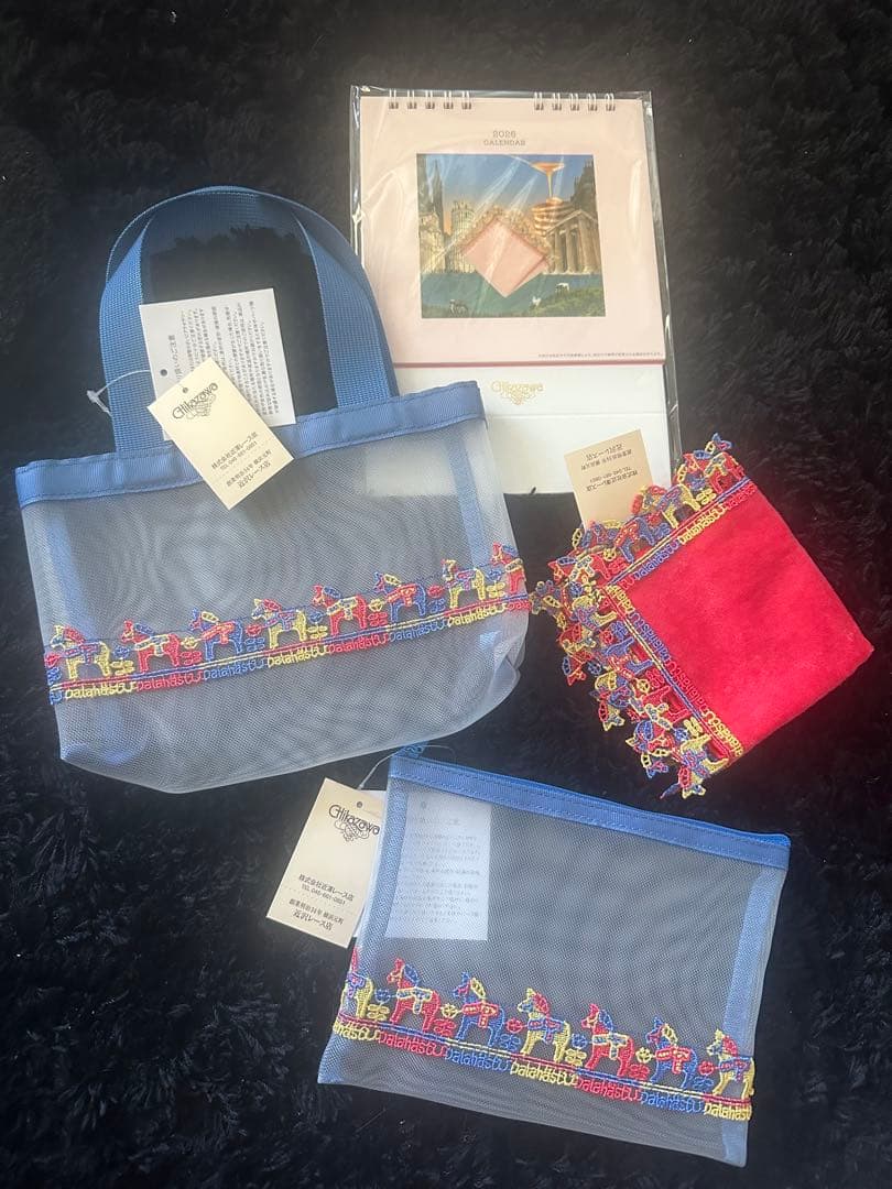 近沢レース　CHIKAZAWA 午年　馬　バッグとポーチとハンカチ 2025年春夏！近沢レース店のシーズンタオルハンカチを先行公開