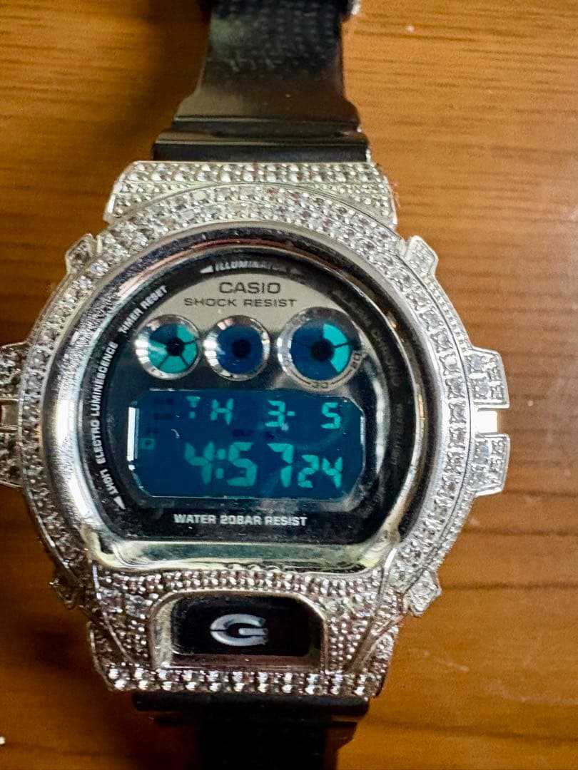 CASIO カシオ G-SHOCK ダイヤモンド風腕時計 新品電池交換済み - メルカリ