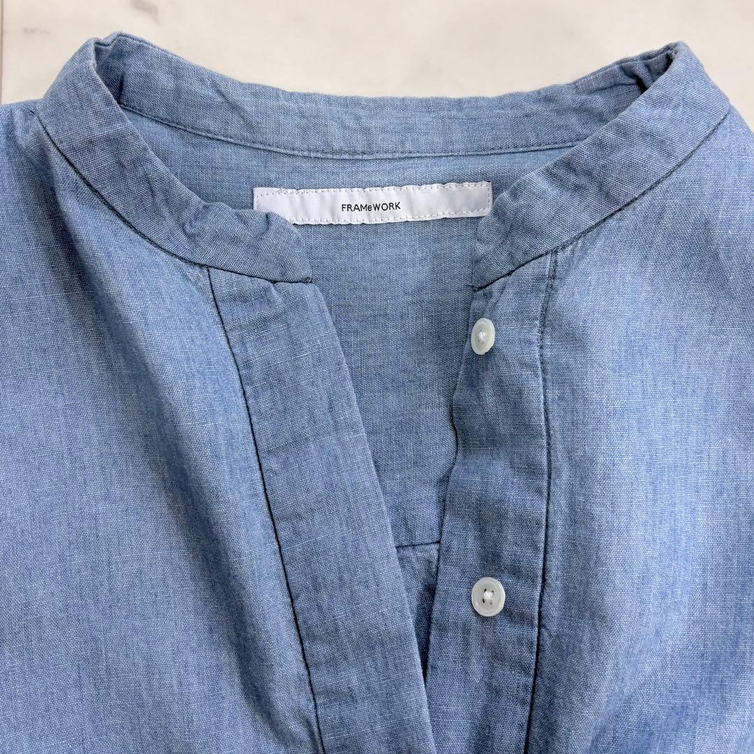 美品✨フレームワーク ダンガリードロストシャツ 2025SS - メルカリ