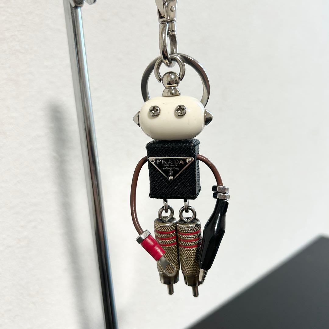 美品 PRADA プラダ ロボット キーホルダー エドワード バッグチャーム
