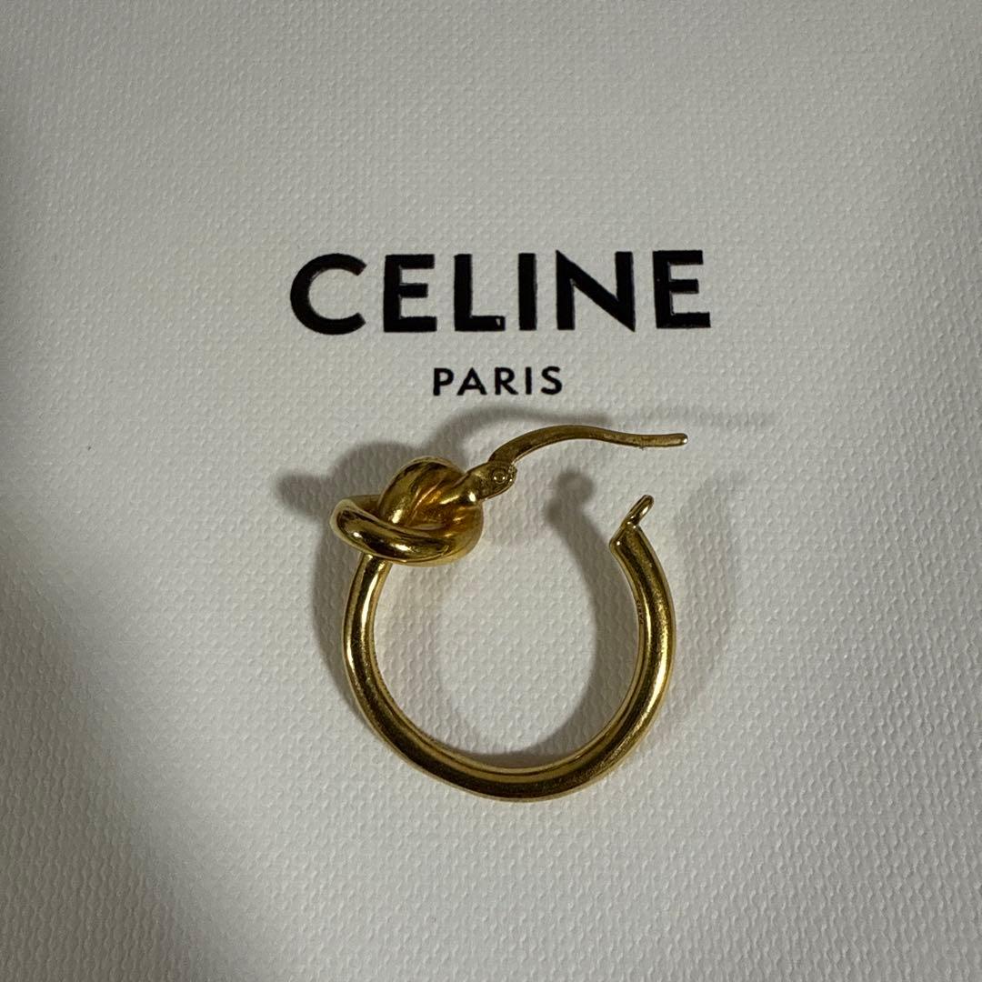 CELINE ノットスモールフープピアス(片耳) - メルカリ