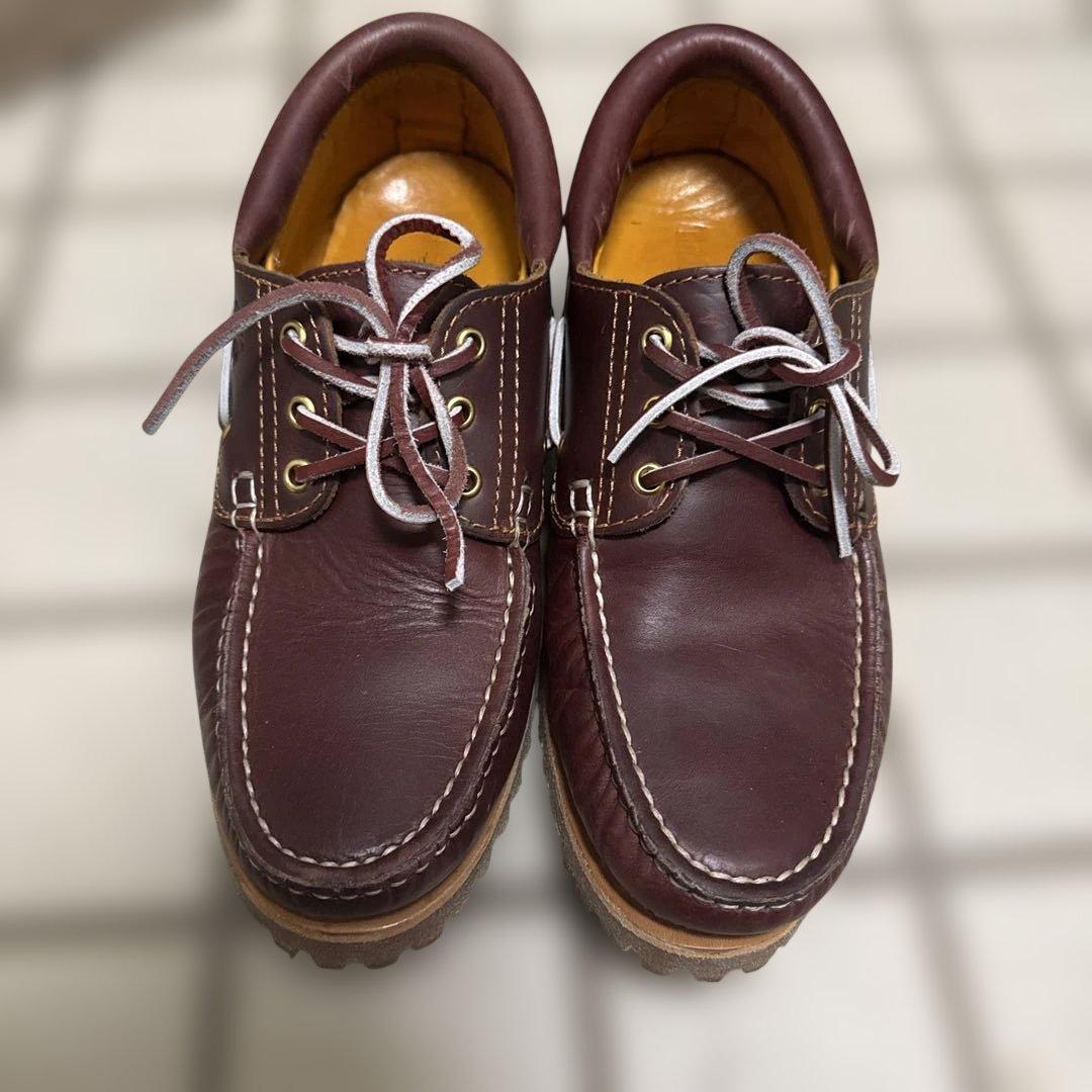 未使用級】 Timberland デッキシューズ 3Eye 26cm モカシン - メルカリ