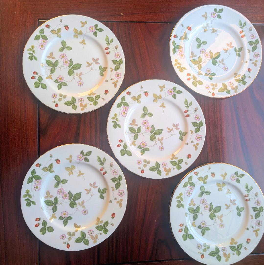  ウェッジウッド ワイルドストロベリー　23cm皿 5枚セット 楽天市場】【P10倍・クーポン】ウェッジウッド (Wedgwood) ワイルド