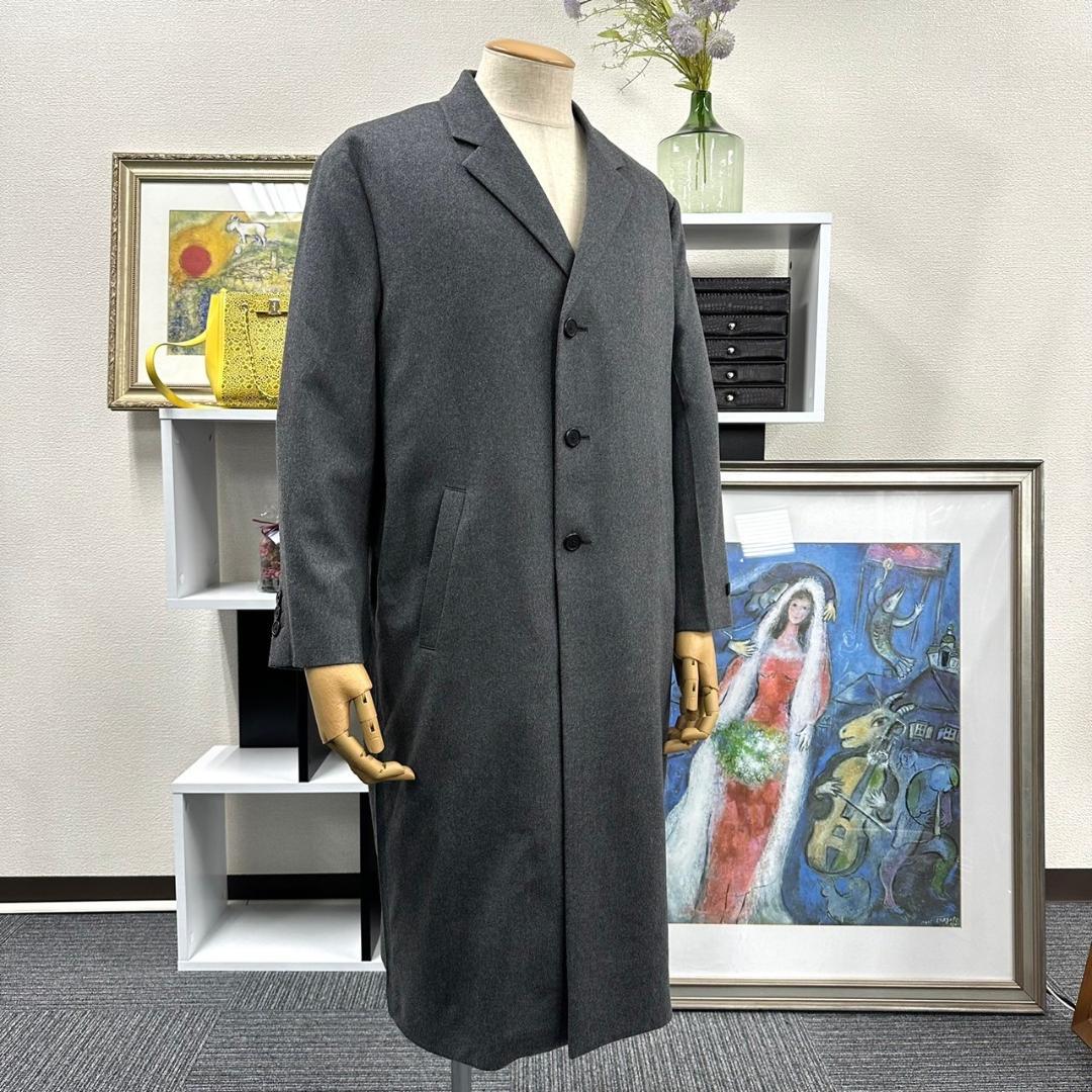 新品 PRADA カシミヤ100％ チェスターコート 48 - メルカリ